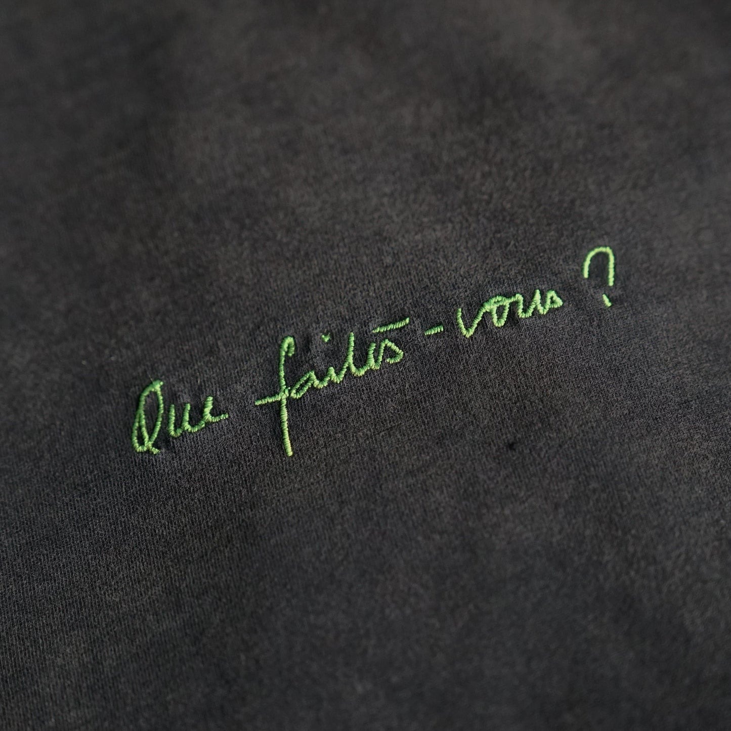 T-Shirt "Que faites-vous ?"