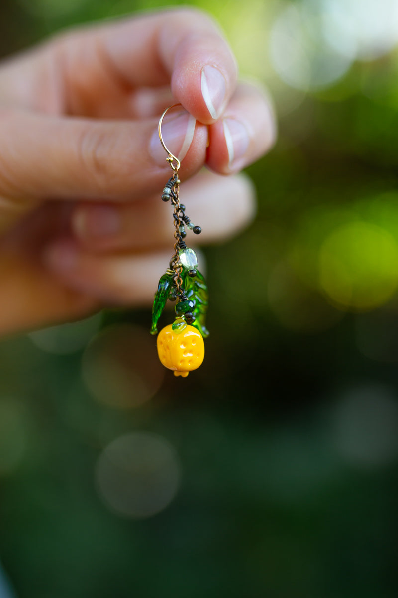 Boucle unique "Citron cubique"